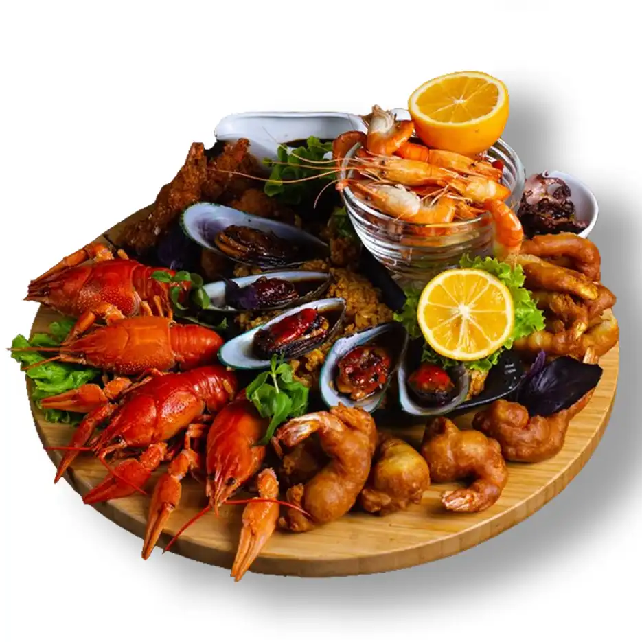 mouthwatering fisherman basket for you at our lebanese sweets cafe