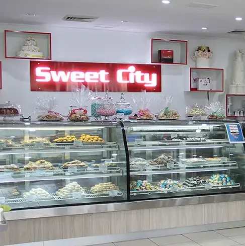 counter of Lebanese Sweet Cafe
